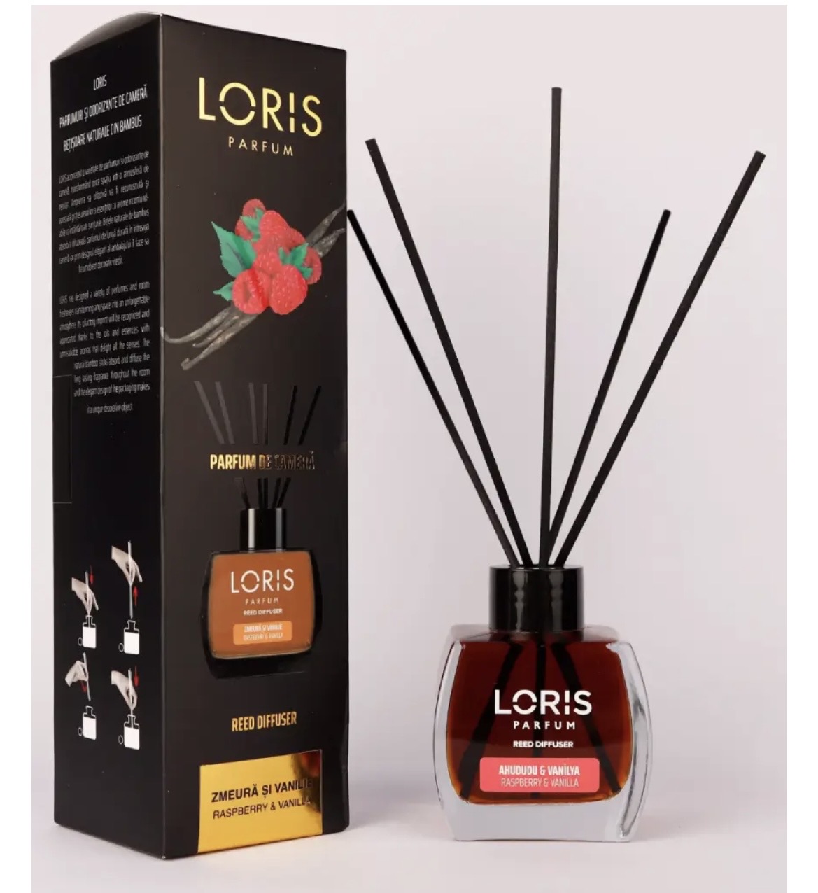 Malina & Wanilia - zapach do domu 120ml Loris - obrazek 2