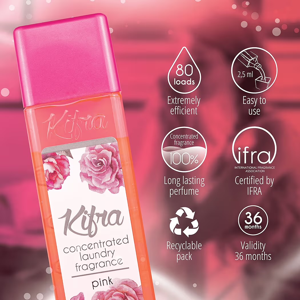 Kifra PINK- skoncentrowane perfumy do prania 200ml - obrazek 2